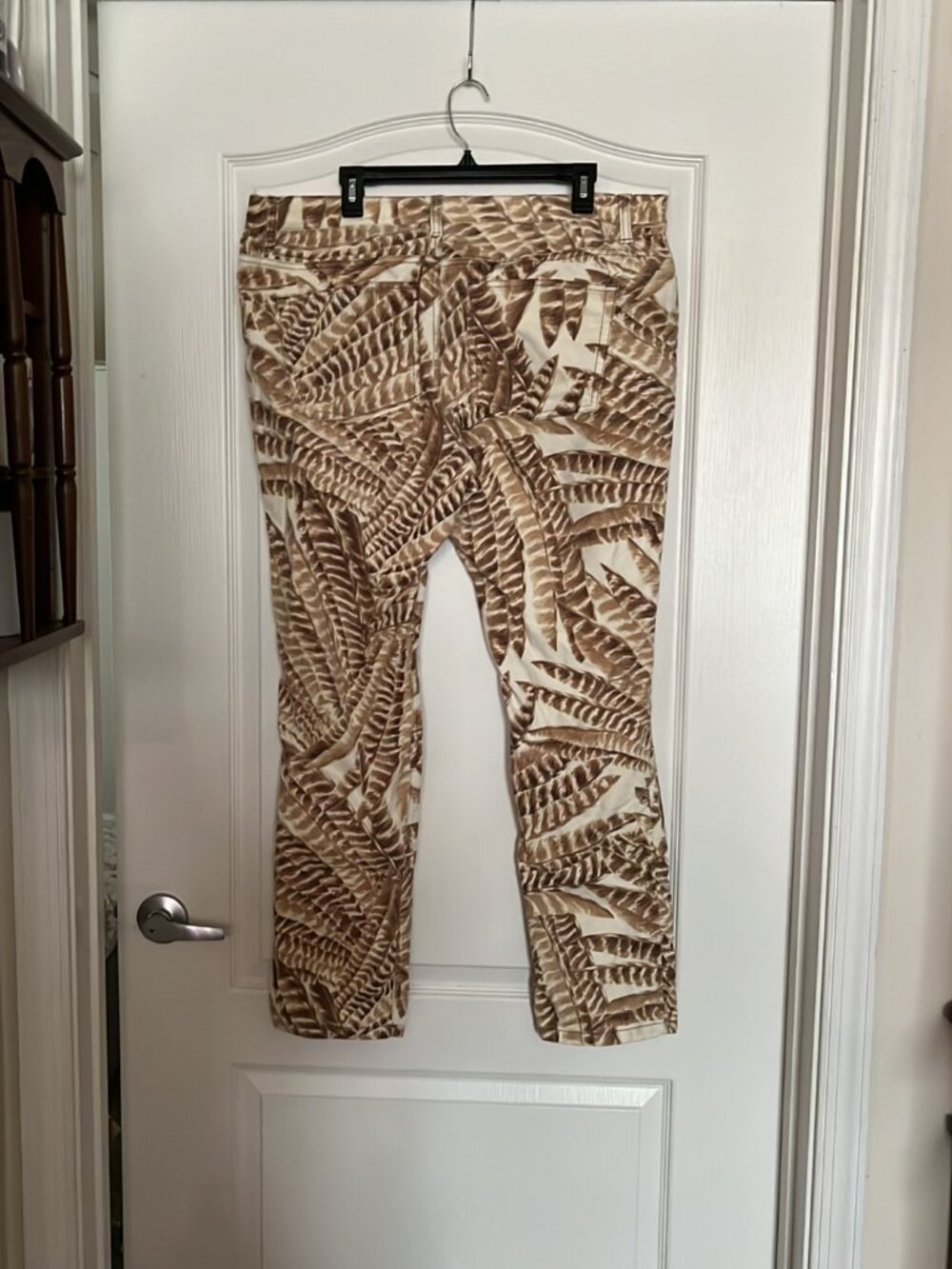 RALPH LAUREN ANTS, PRE-OWNED, SIZE 16, FEATHER PRINT
